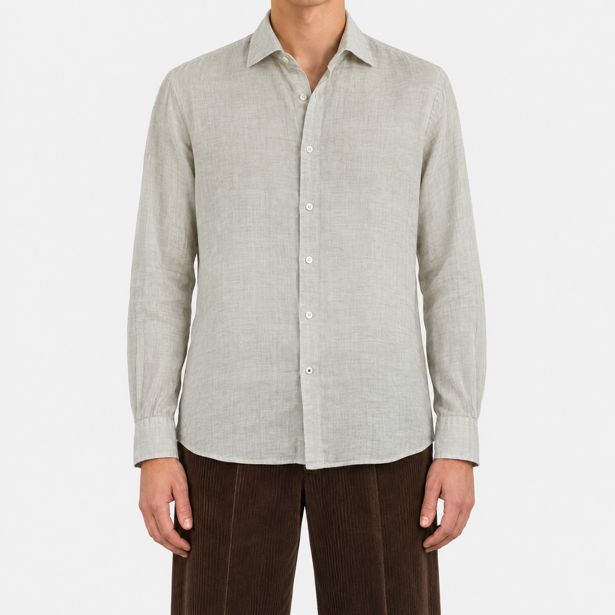 Beige Linen Shirt (XXL)