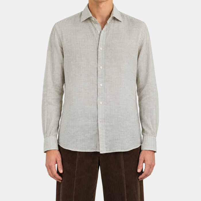 Beige Linen Shirt (XXL)