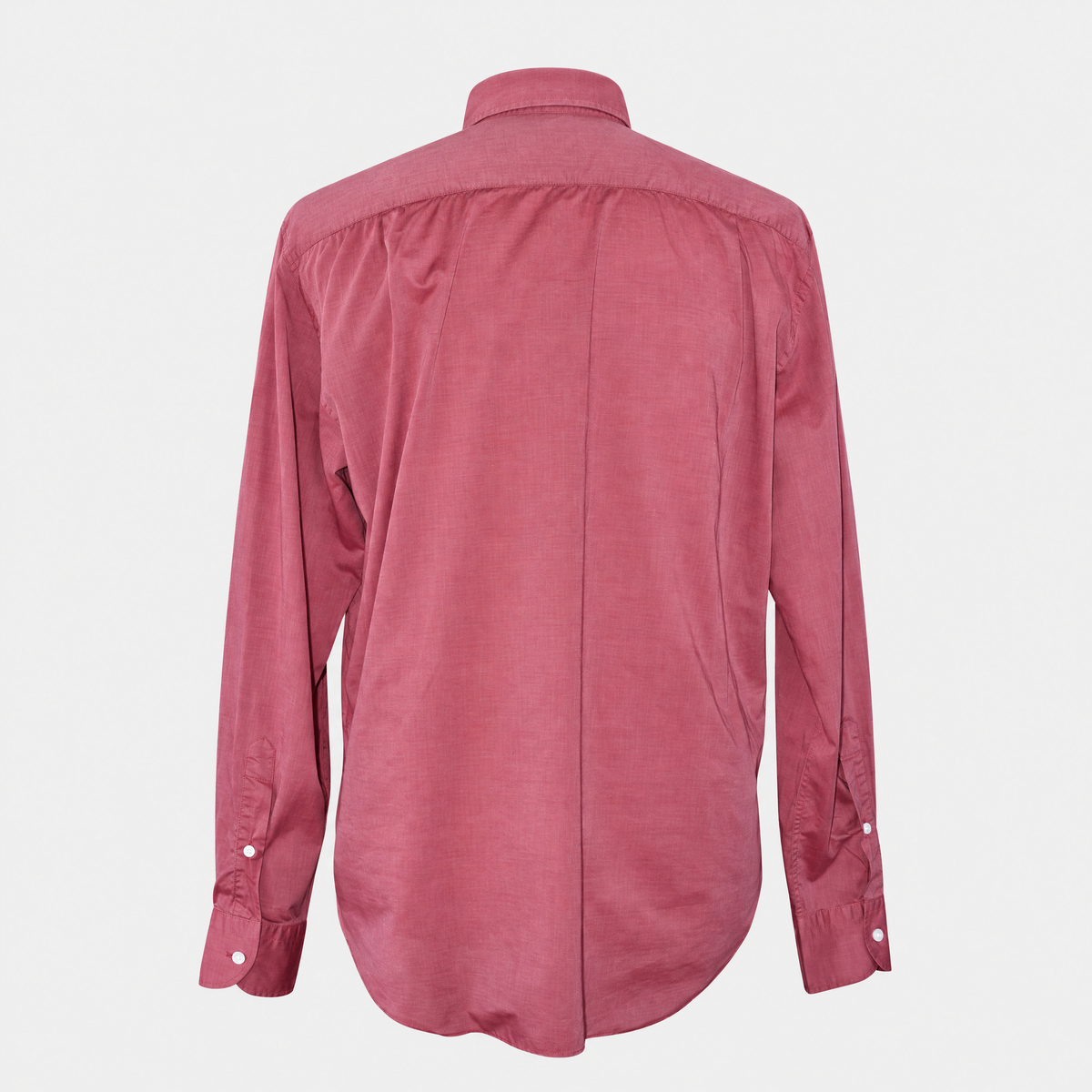 Raspberry Fil-a-Fil Cotton Shirt