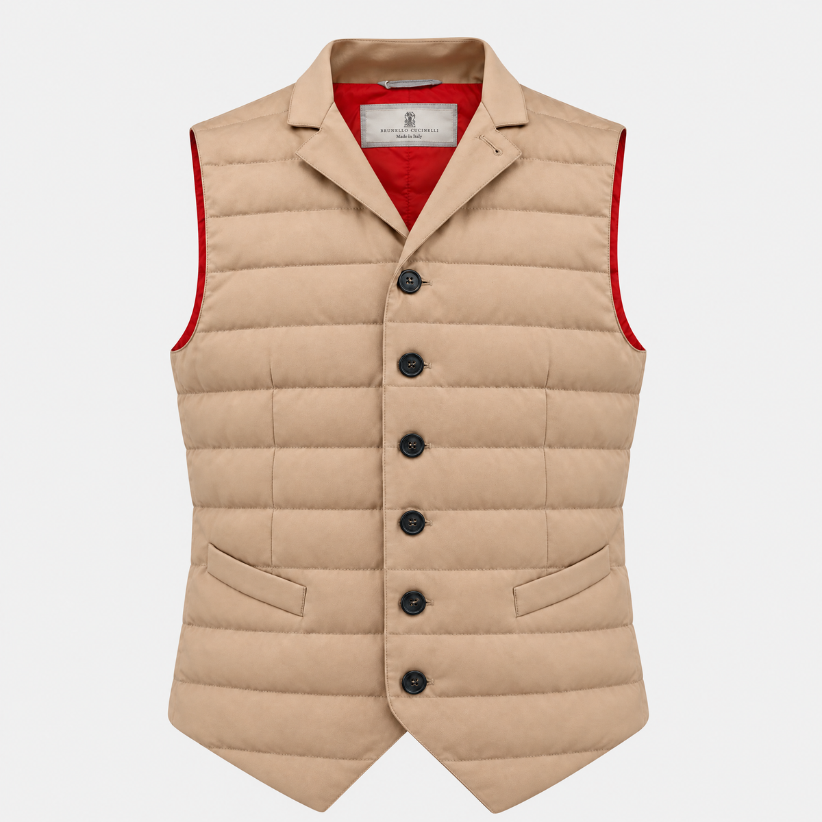 Down Gilet Beige
