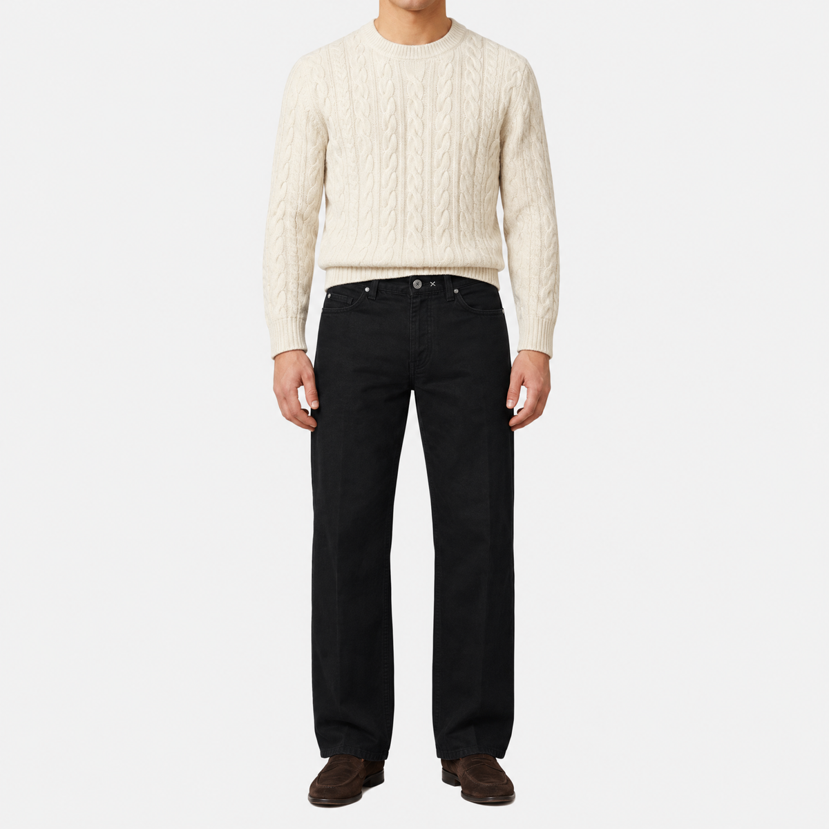 Black Leonardo Cotton Jeans