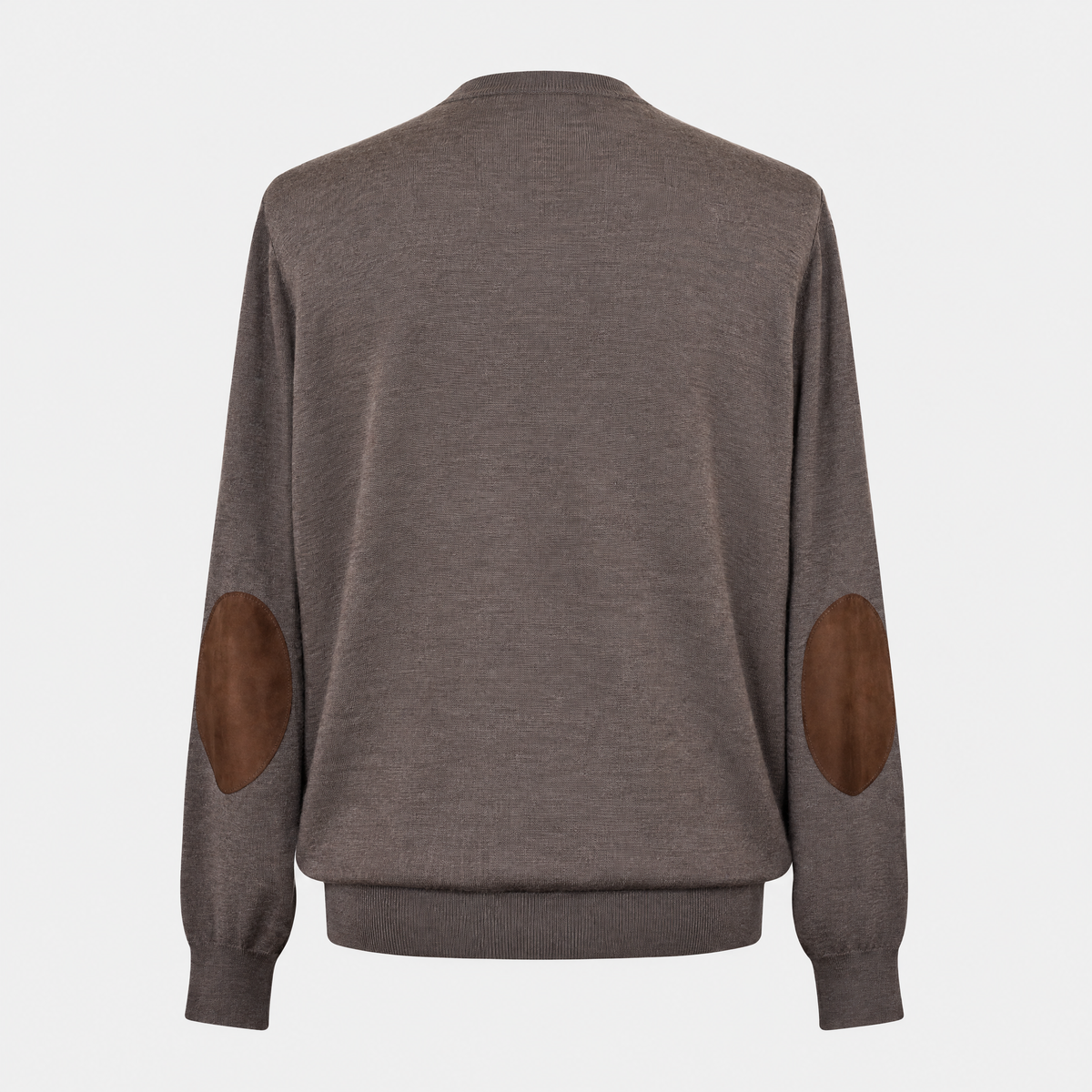 Brown Cashmere Silk Crewneck