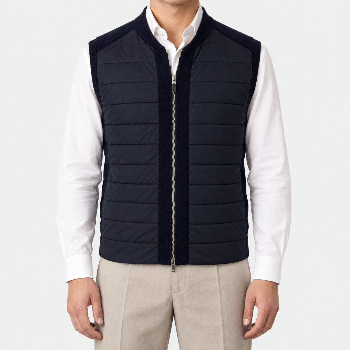 Navy Cashmere Vest