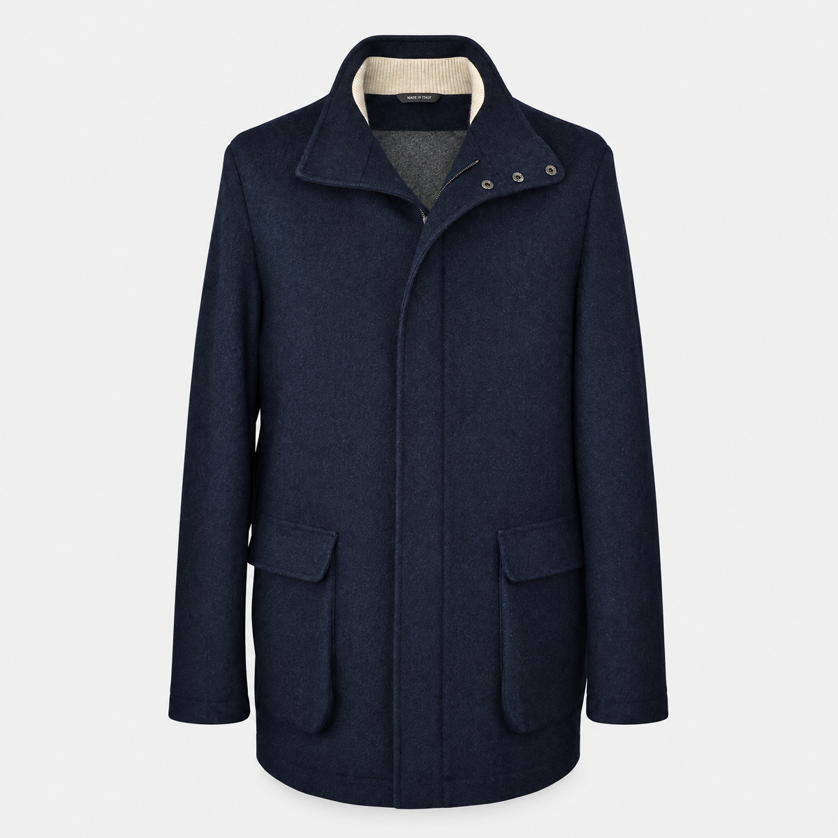 Navy Cashmere "Winter Voyager" Jacket