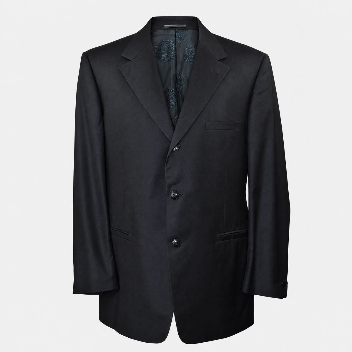 Black Wool/Silk Suit