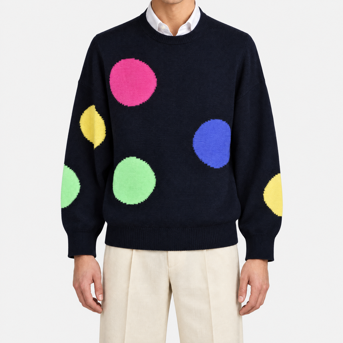 Multicolor Wool Sweater (EU 54)