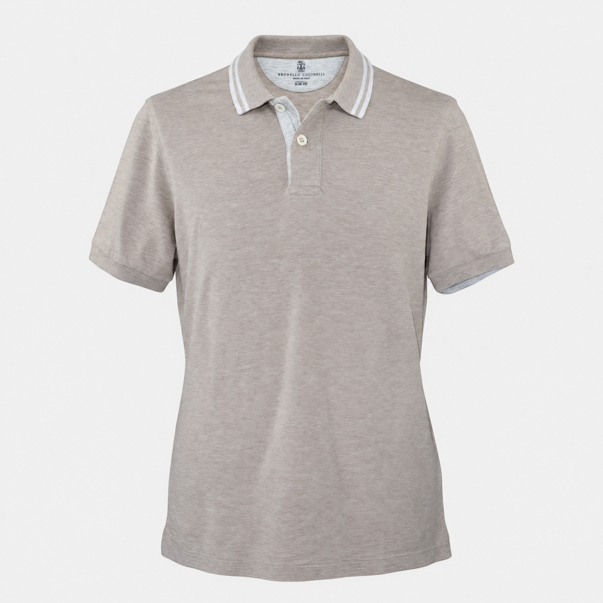 Light Brown Cotton Polo