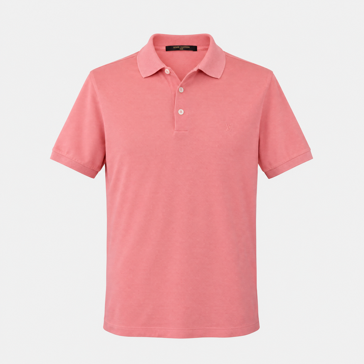 Lobster Colored Cotton Poloshirt (XL)