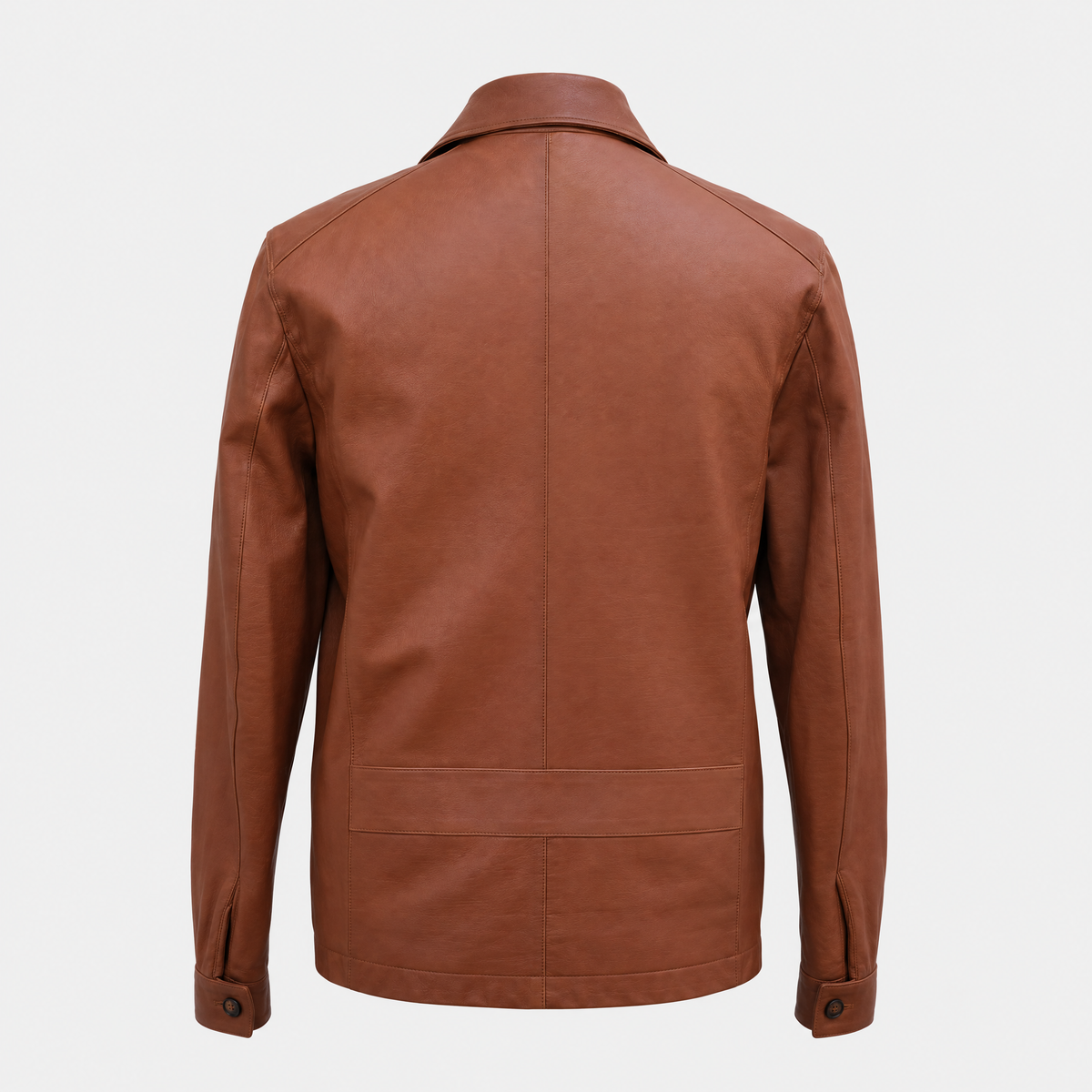 Brown Calf Leather Jacket