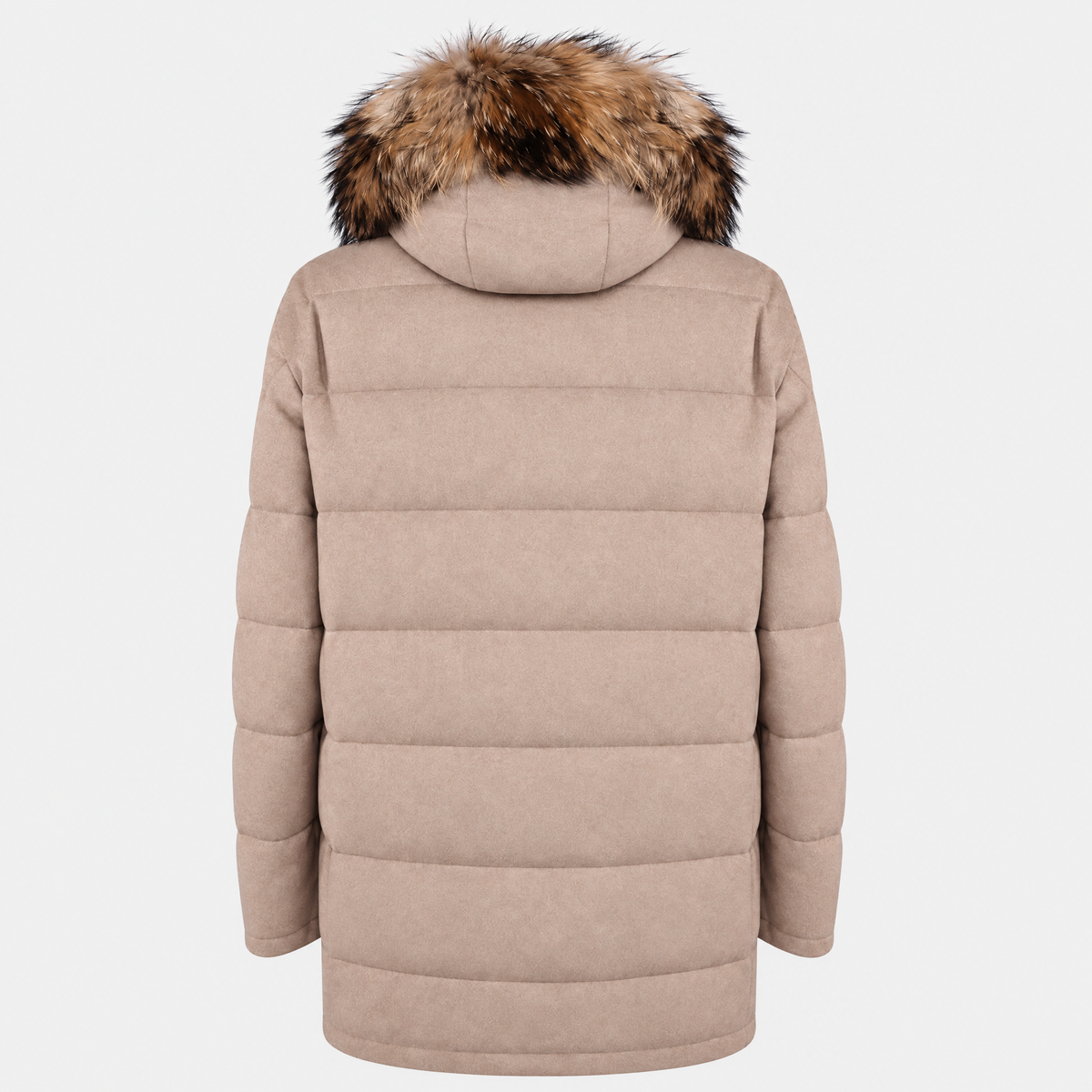 Beige Westernbrook Cashmere Down Parka