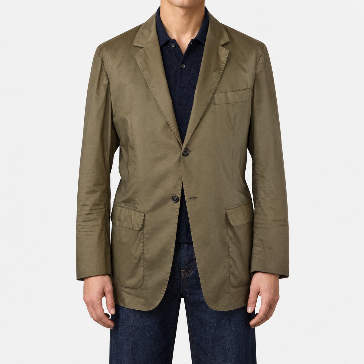 Olive Blazer Tech Polysester