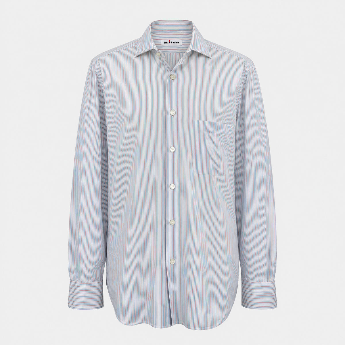 White Red Blue Stripe Shirt