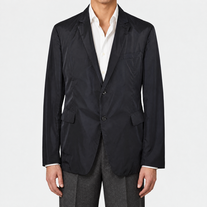 Black Polyester Blazer