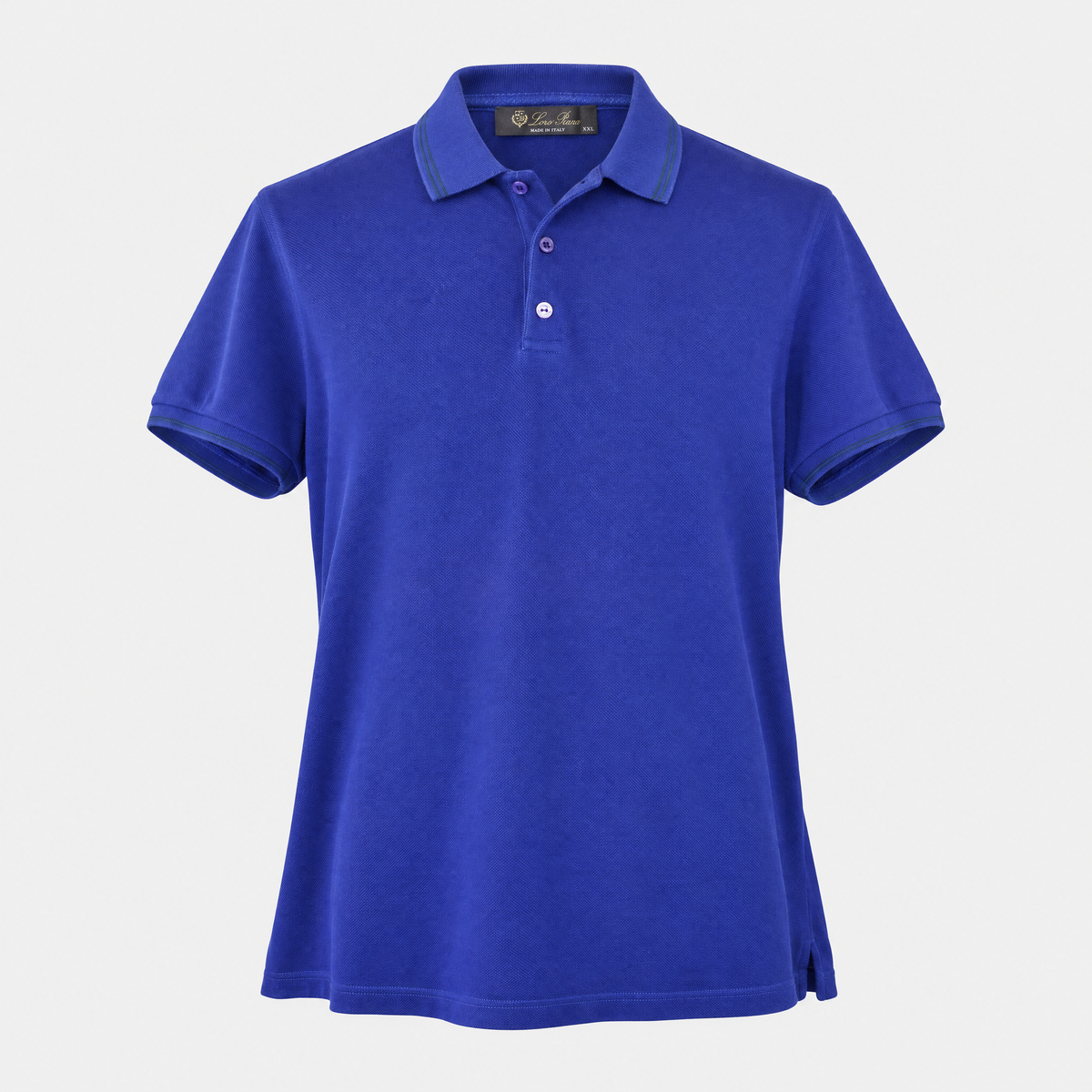 Purple/Blue Cotton Poloshirt (XXL)