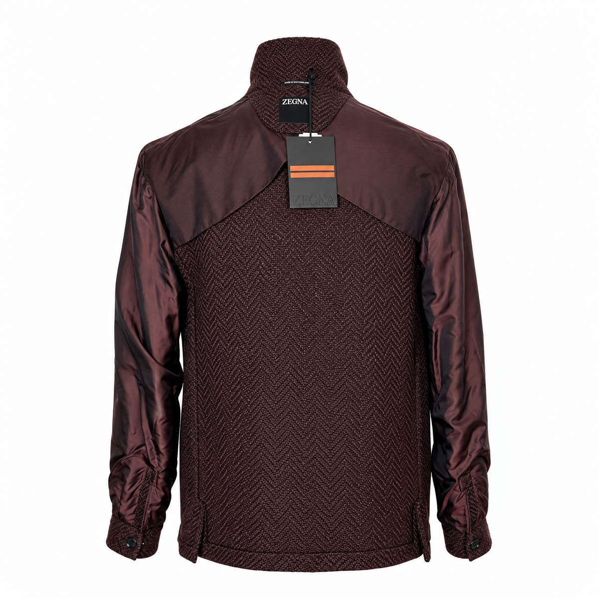 Burgundy Brown Alpaca Chore Jacket