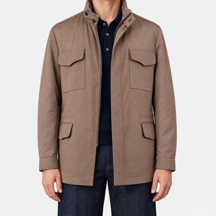 Taupe New Traveller Cotton/Linen Jacket
