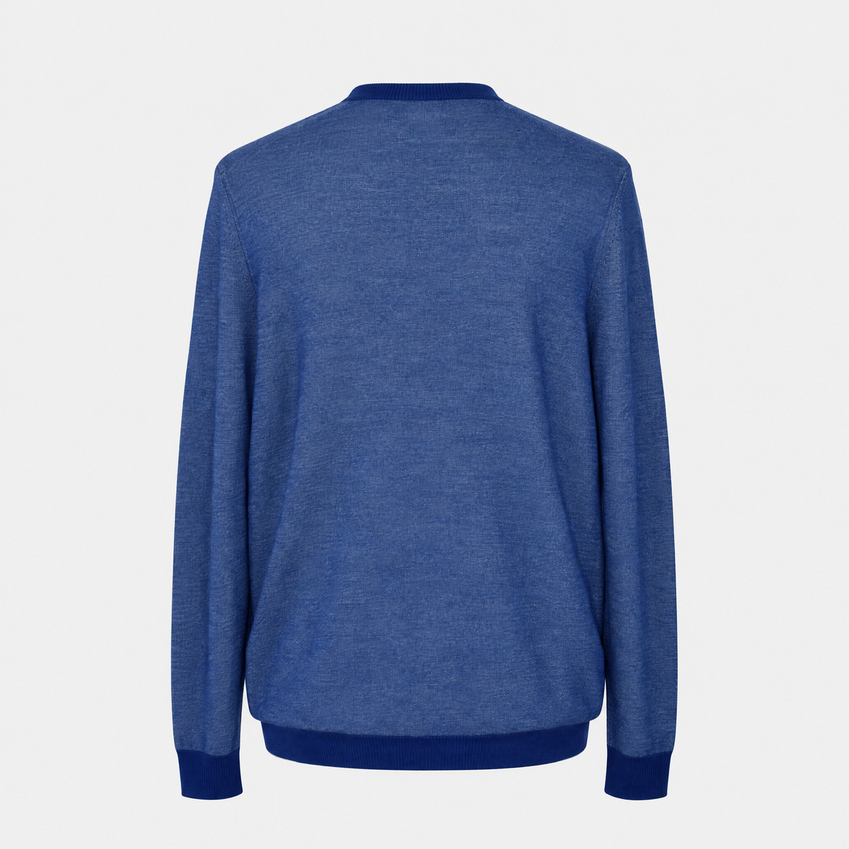 Electric Blue Melange Wool/Cashmere Sweater (EU 56)