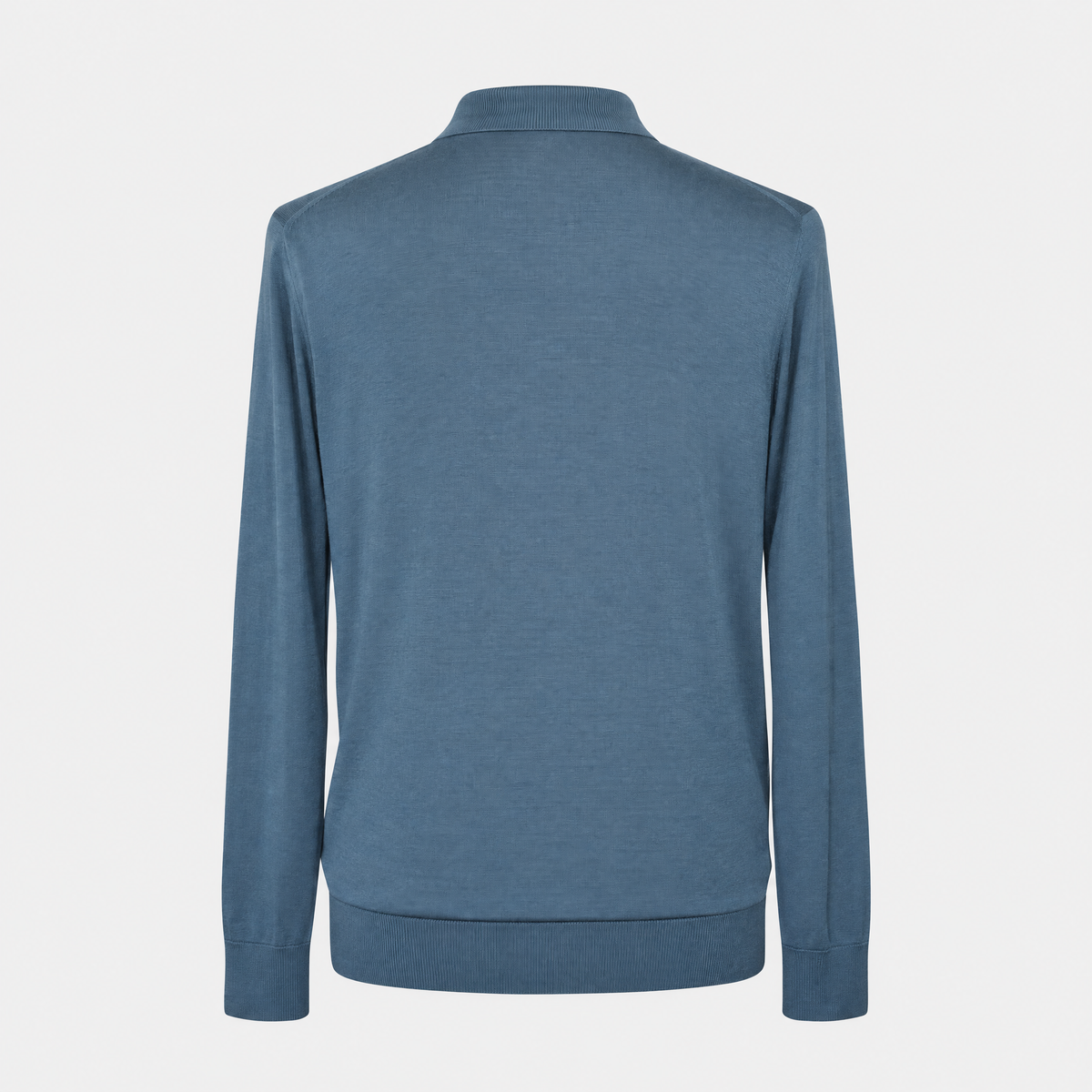 Petrol Virgin Wool Longsleeve Polo (EU 52)
