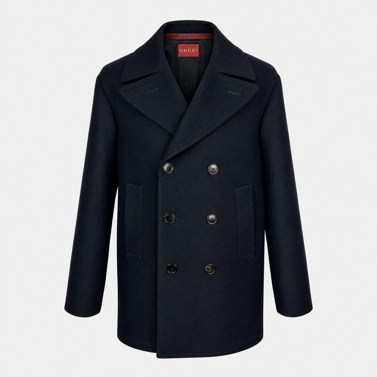 Navy Wool Caban