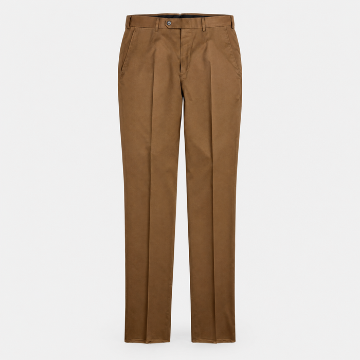 Silk Trousers Brown