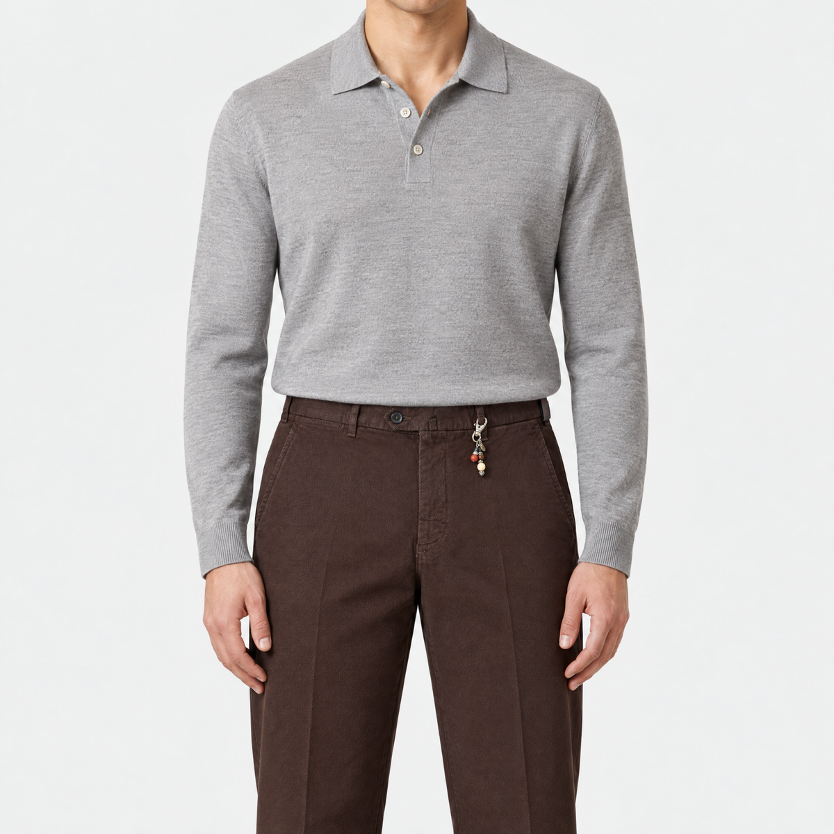 Dark Brown Cotton Pants