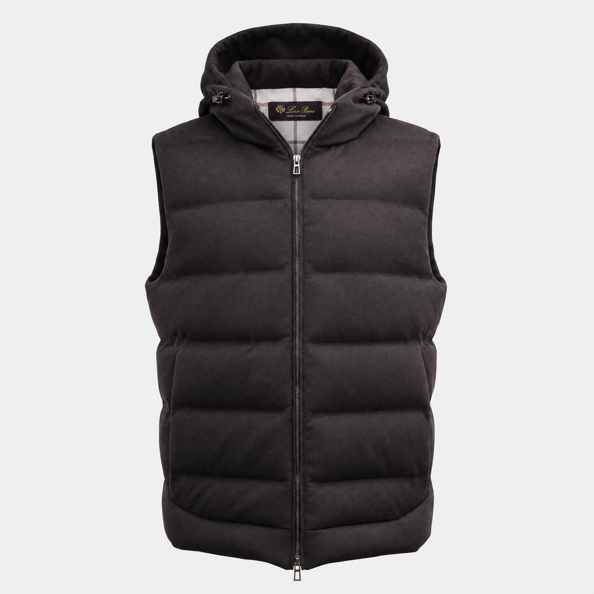 Dark Charcoal C.O.L.D. Cashmere Puffer Down Vest
