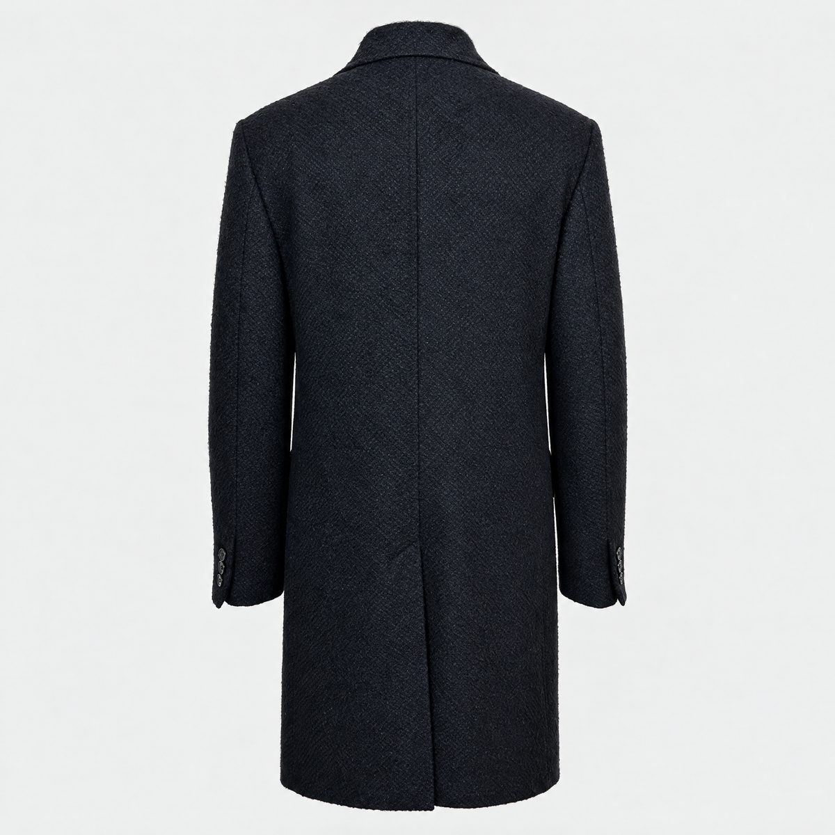 Black-Navy Patterned Coat