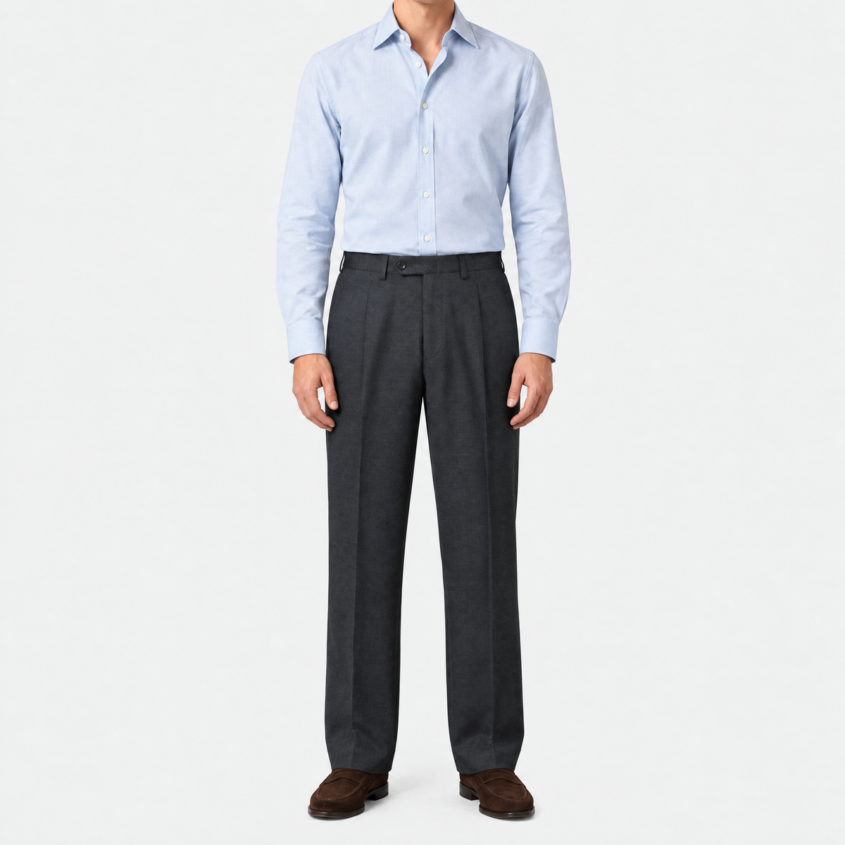 Anthracite Wool Trousers