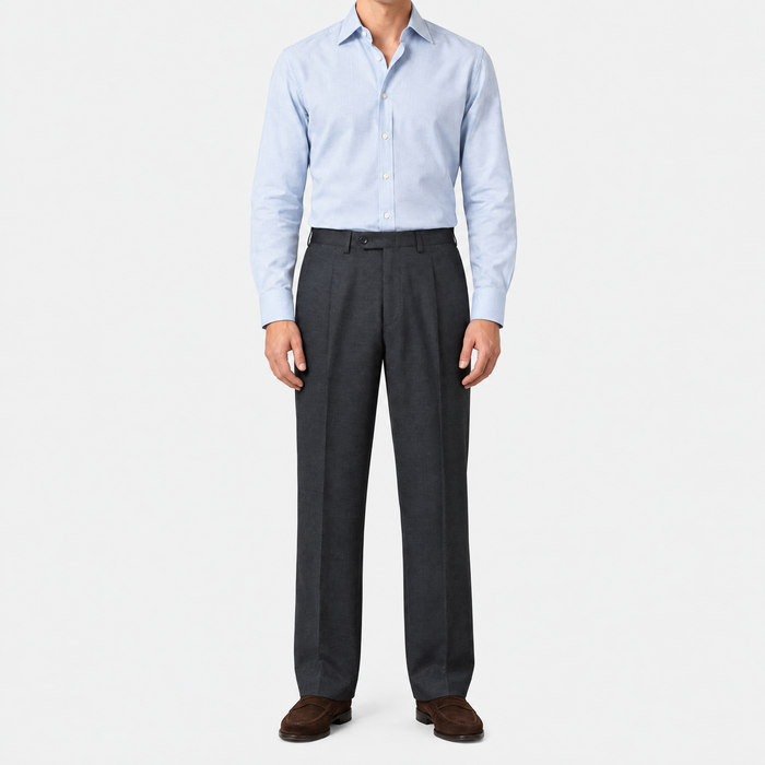 Anthracite Wool Trousers