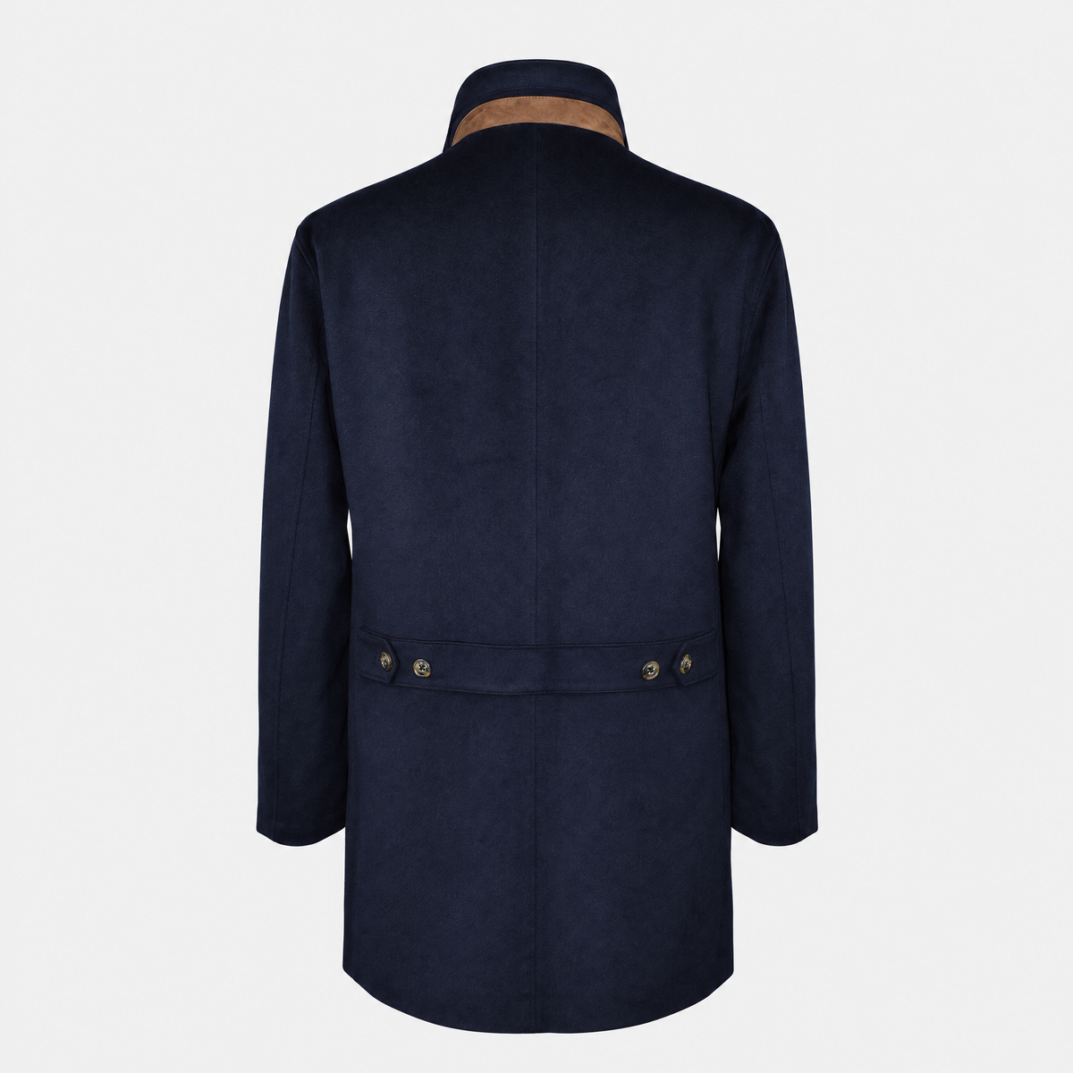 Navy Traveller Cashmere Coat