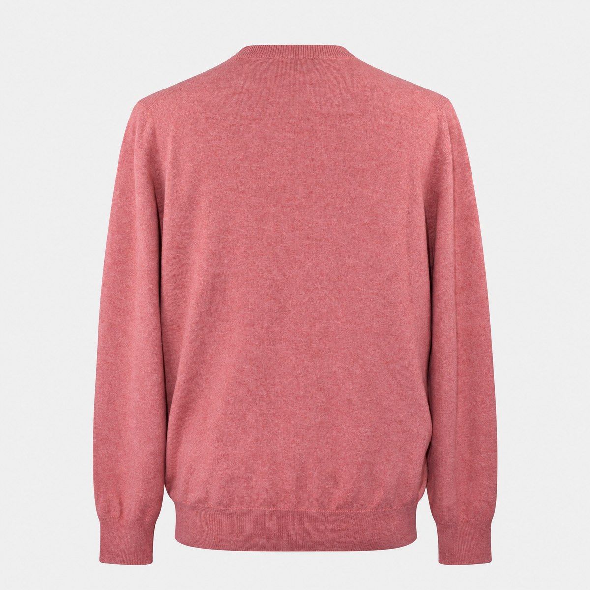 Coral Red V Neck Sweater Cashmere