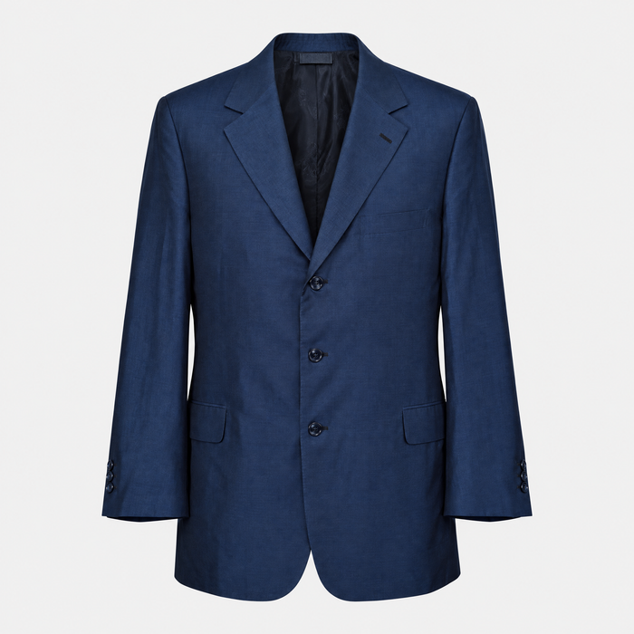 Blue Brioni Silk Blazer