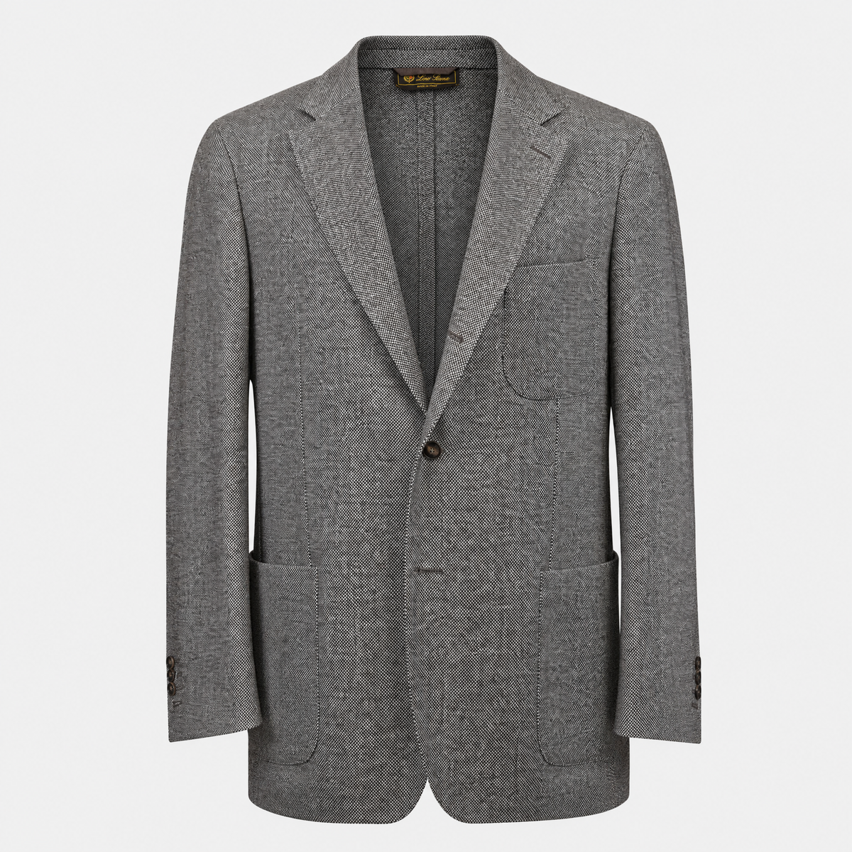 Brown Offwhite Patterned Blazer