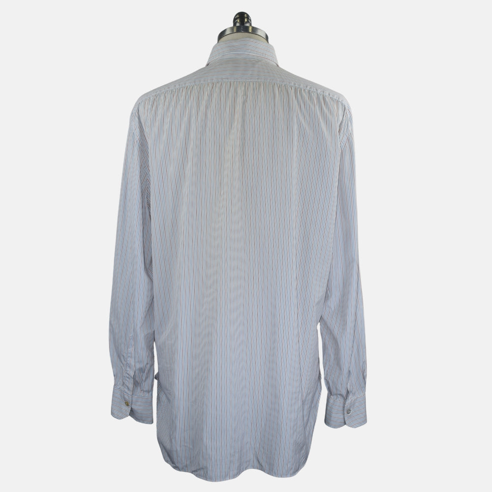 White Red Blue Stripe Shirt