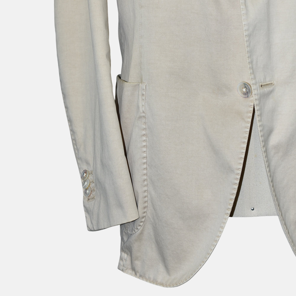 Beige Cotton Blazer