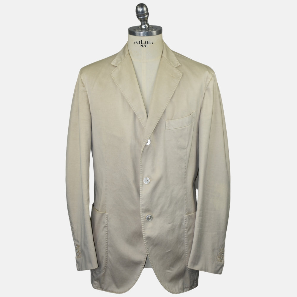 Beige Cotton Blazer