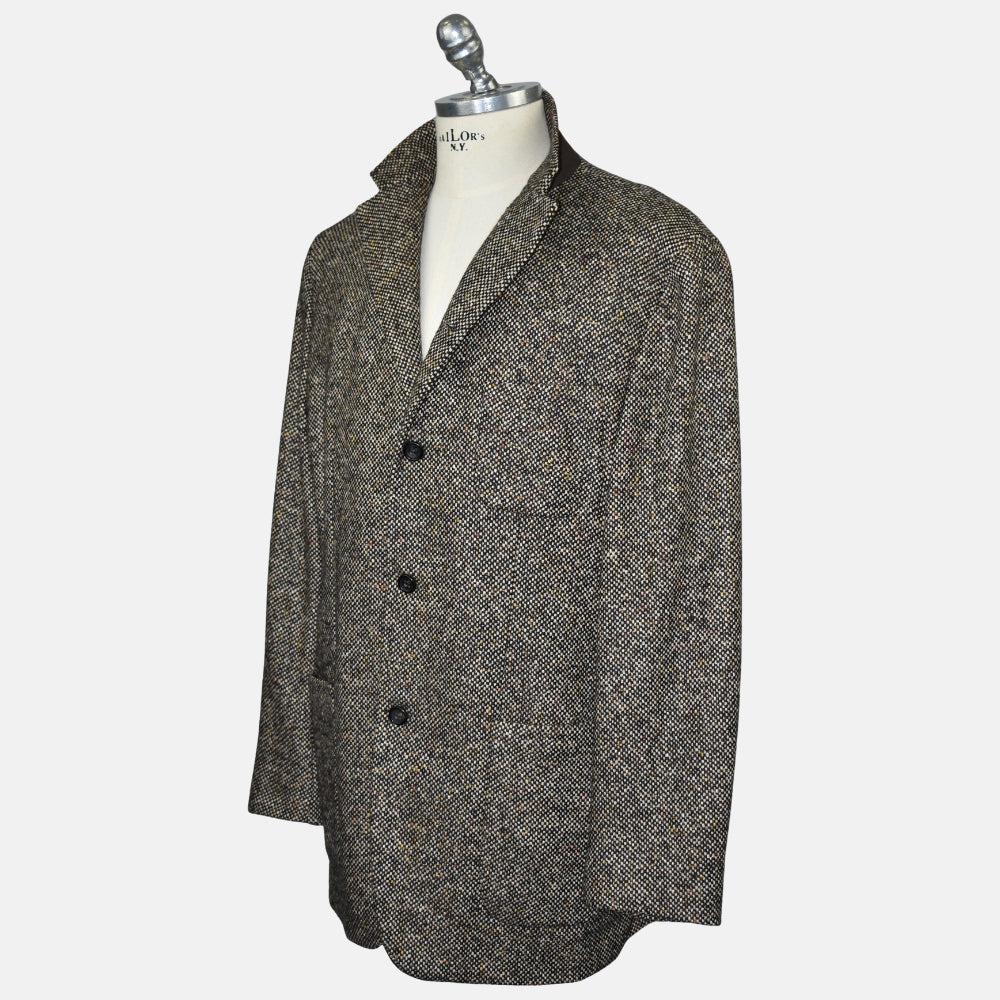 Brown Cashmere Tweed Blazer