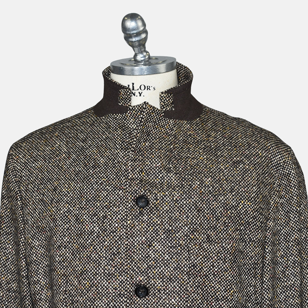 Brown Cashmere Tweed Blazer