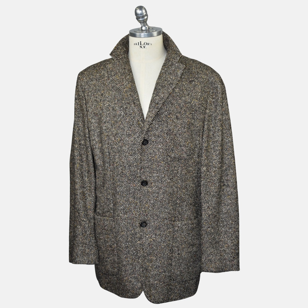 Brown Cashmere Tweed Blazer