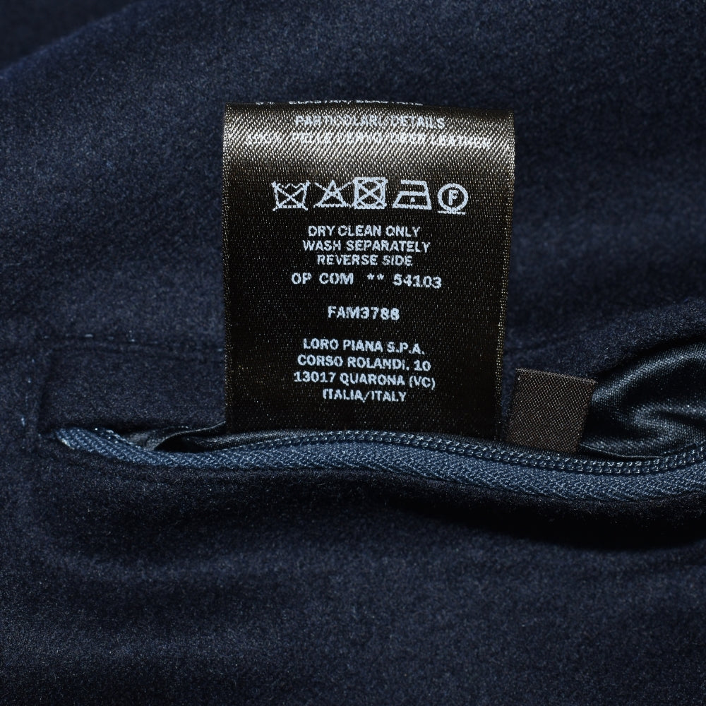 Navy Cashmere Field Jacket