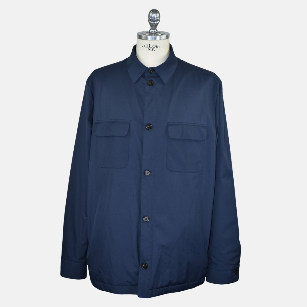 Navy Storm System Overshirt Jacket