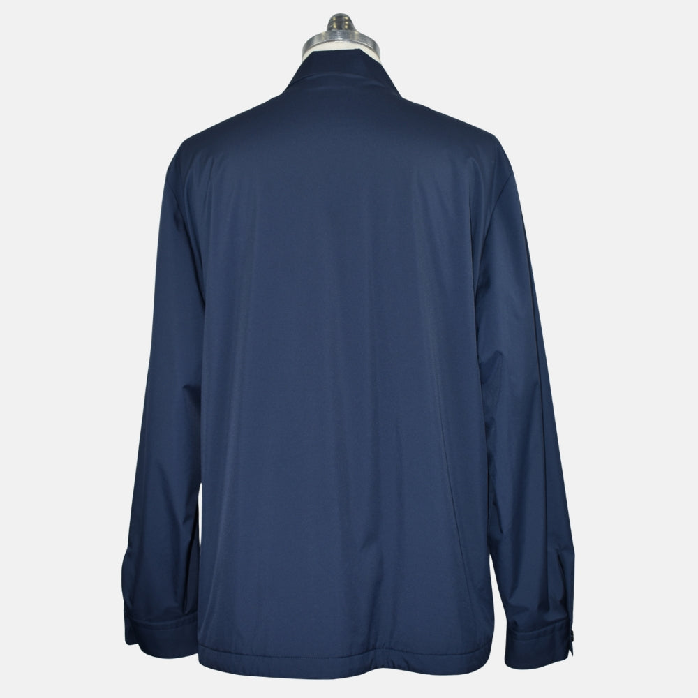 Navy Storm System Overshirt Jacket