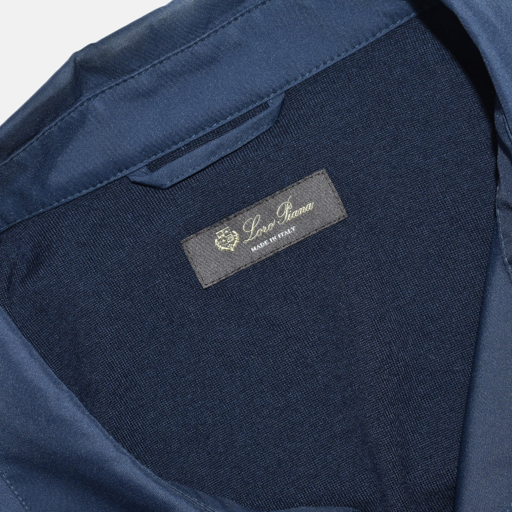 Navy Storm System Overshirt Jacket