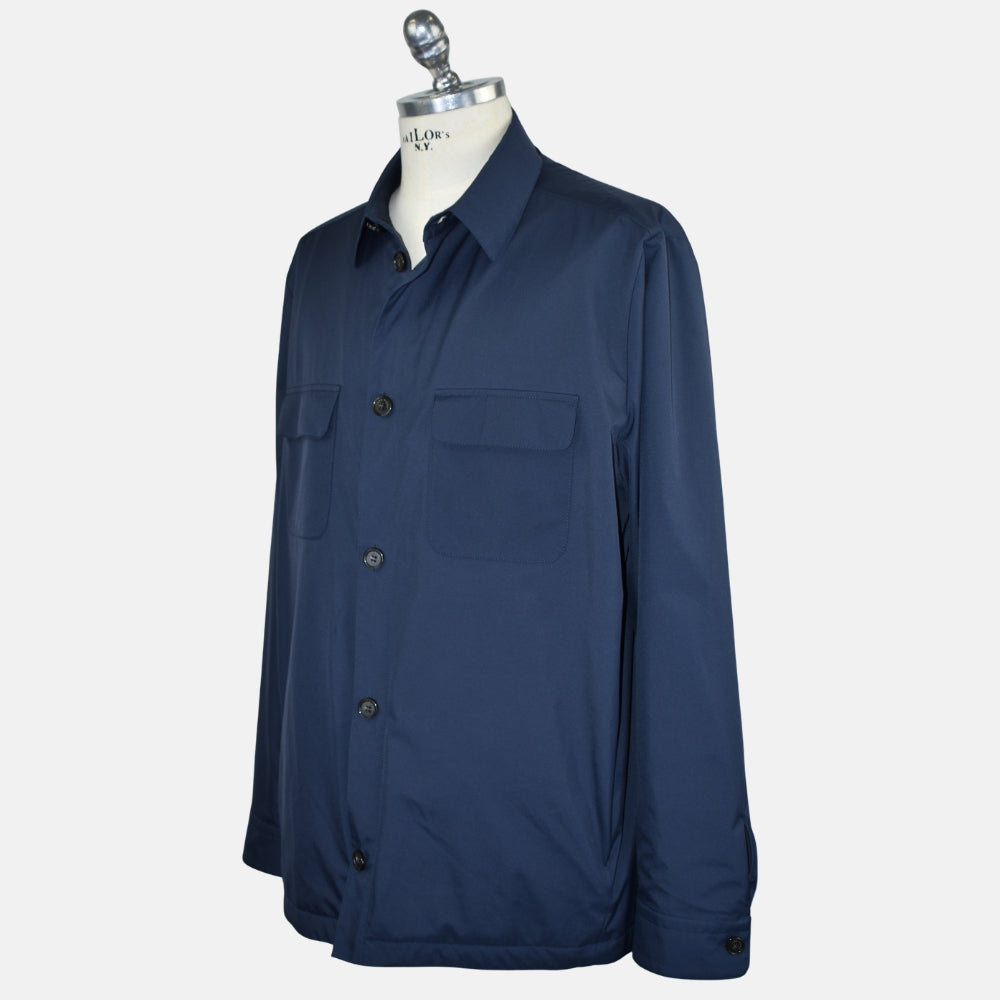 Navy Storm System Overshirt Jacket