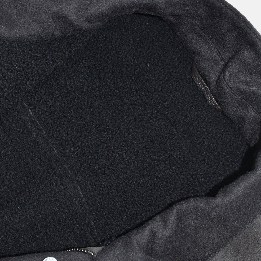 Dark Brown Shearling Car Coat