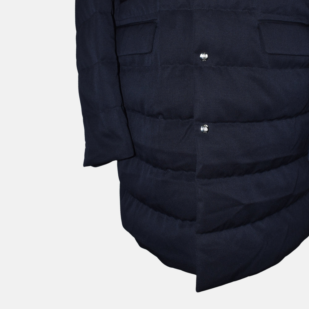 Navy Chereau Wool Down Coat