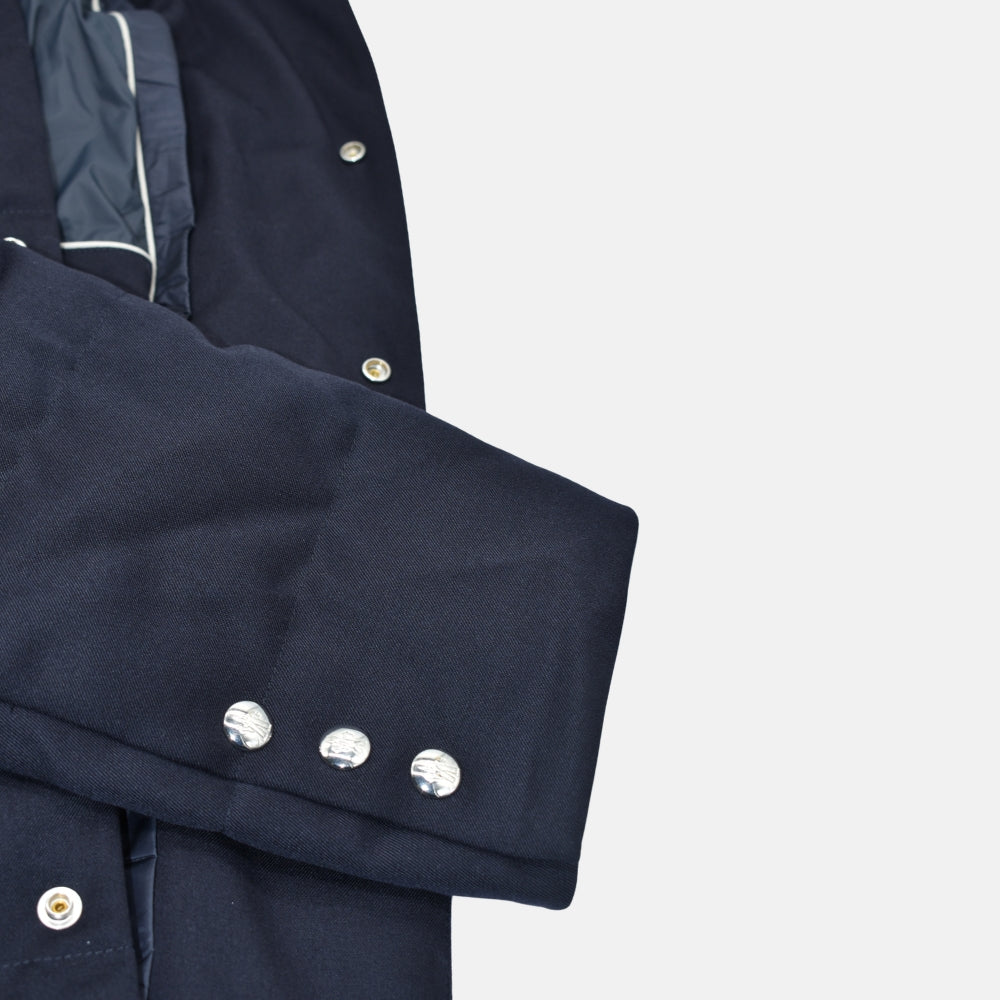 Navy Chereau Wool Down Coat