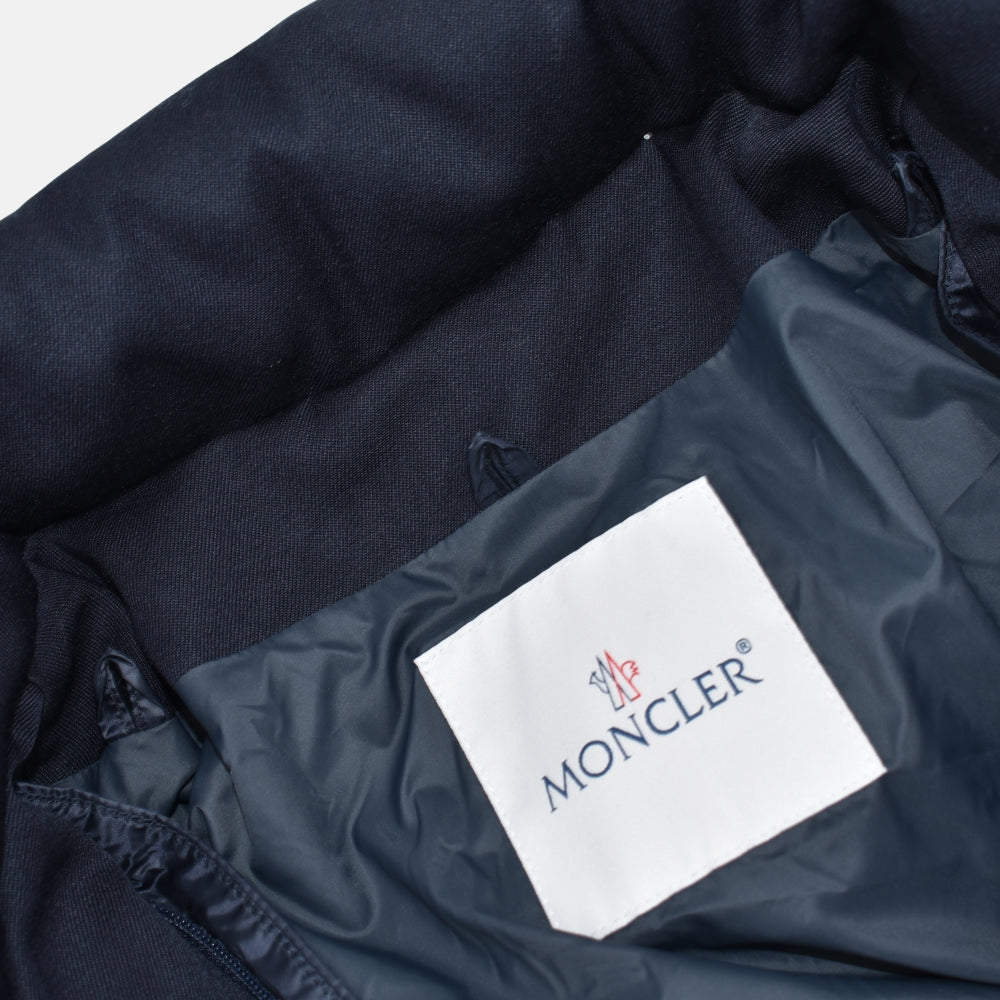 Navy Chereau Wool Down Coat