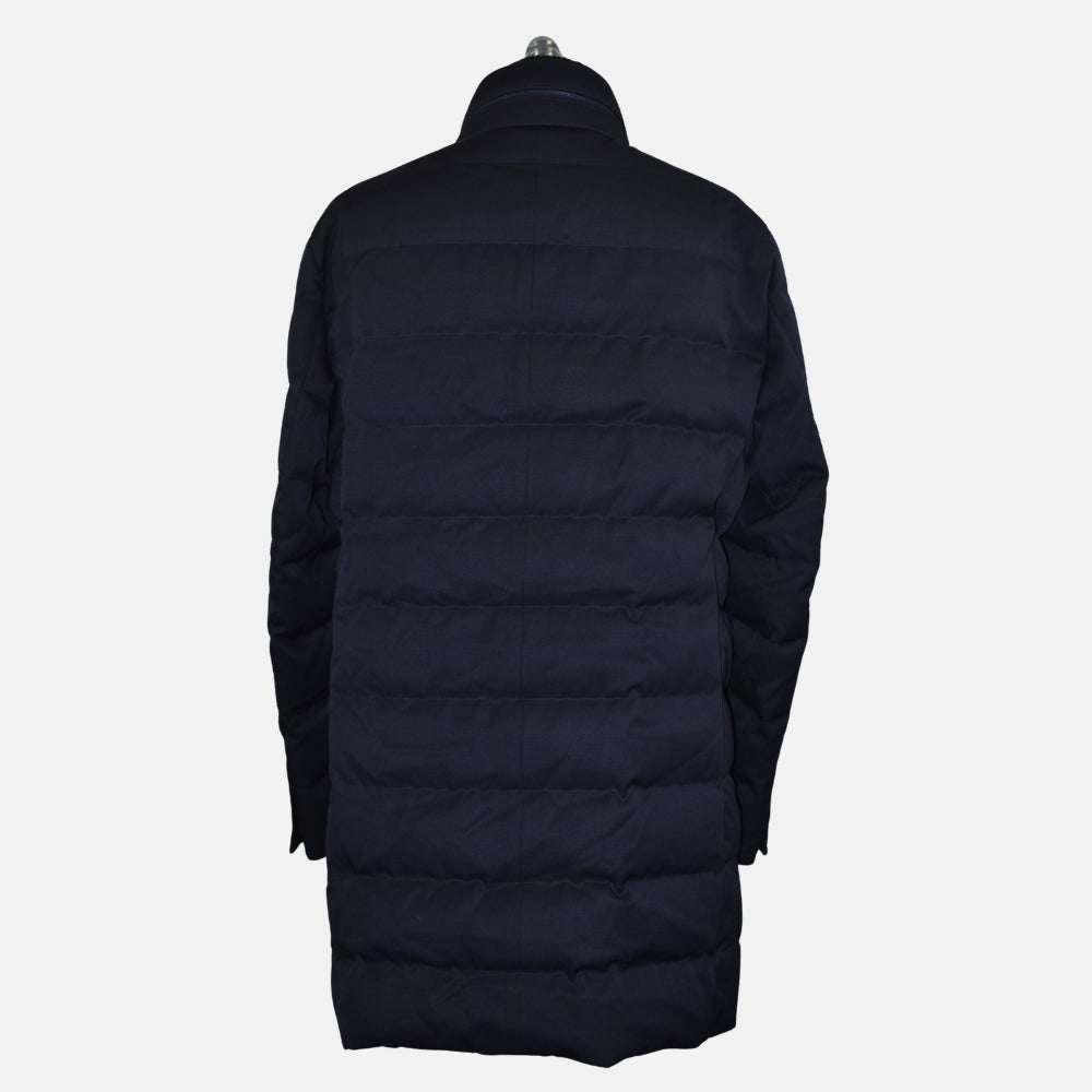 Navy Chereau Wool Down Coat