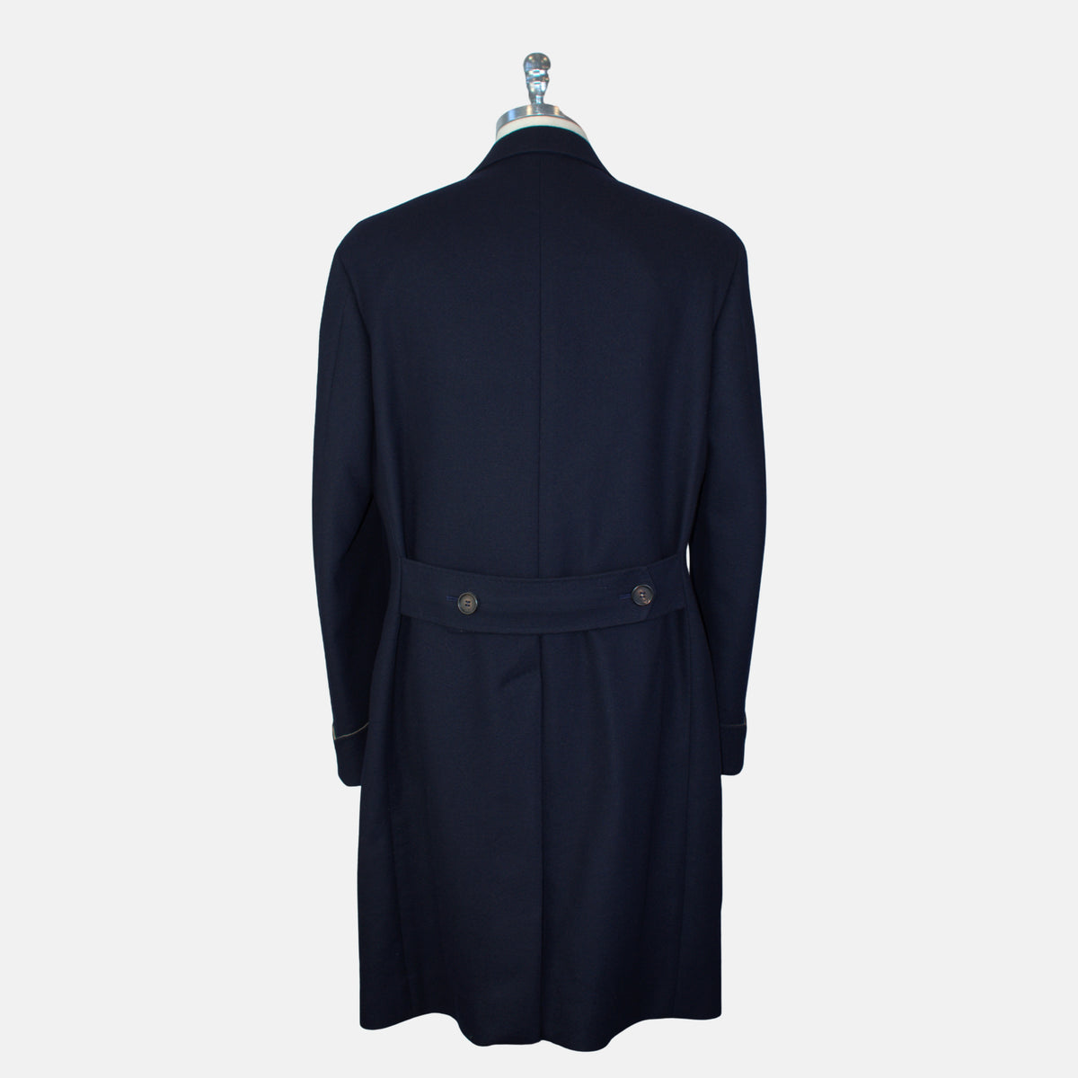Marineblauer Mantel aus Wolle (EU 50)
